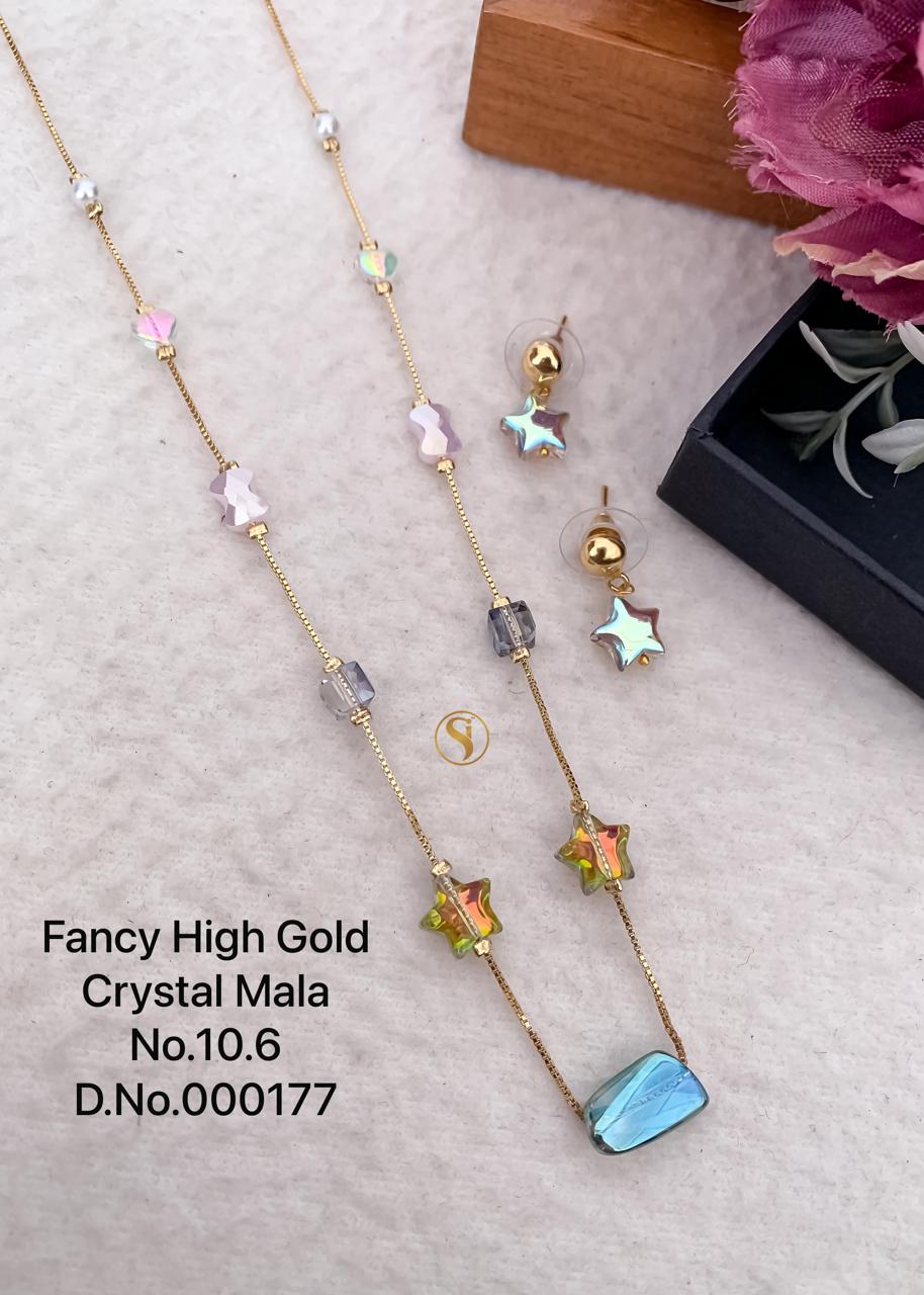 03 Designer High Gold Crystal Mala Wholesale Price In Surat
